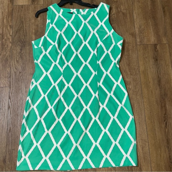 Alyx Green geometric‎ Sleeveless Dress - Picture 1 of 4
